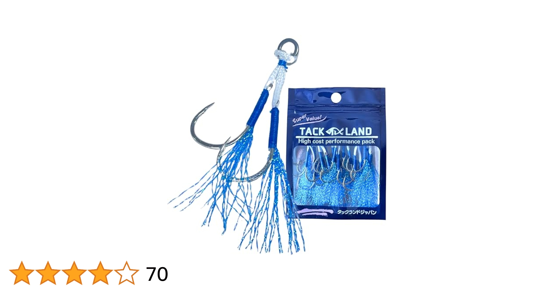 大特価❗️ダブルフック　2t用　2個セット Amazon | 【TACKLAND】 アシストフック ダブル 段刺し 高コスパ